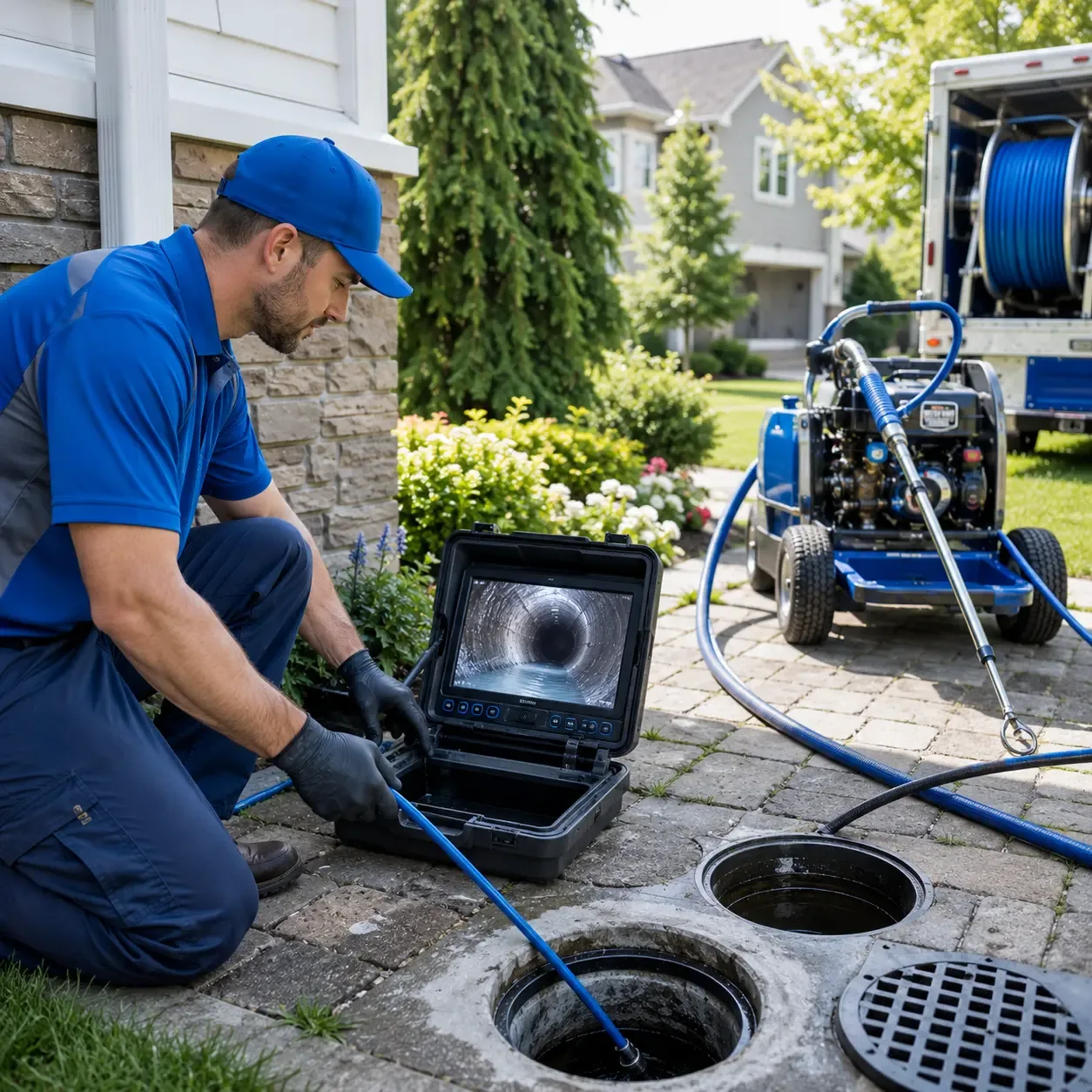 Outdoor drain cleaning professionals serving Covington, OH