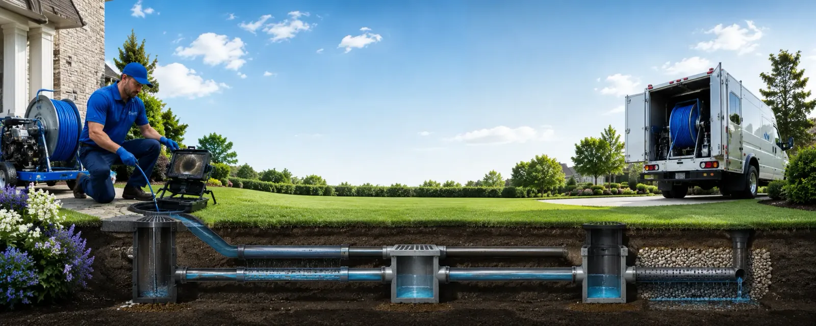 Outdoor drain cleaning information for Covington, OH